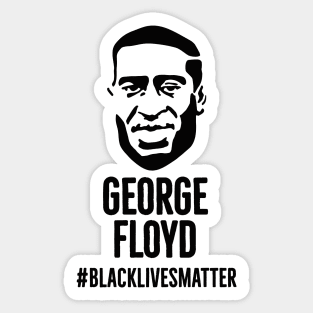 George Floyd portret Black Lives Matter ant racism protest Sticker